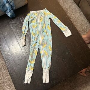 Little Sleepies Blue and Yellow Banana Footies